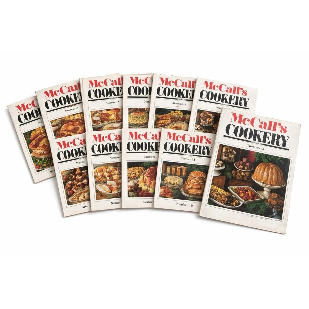 Mccalls Cookery Vintage Cook Books Complete 1 — 13.   Good Condition 1980s